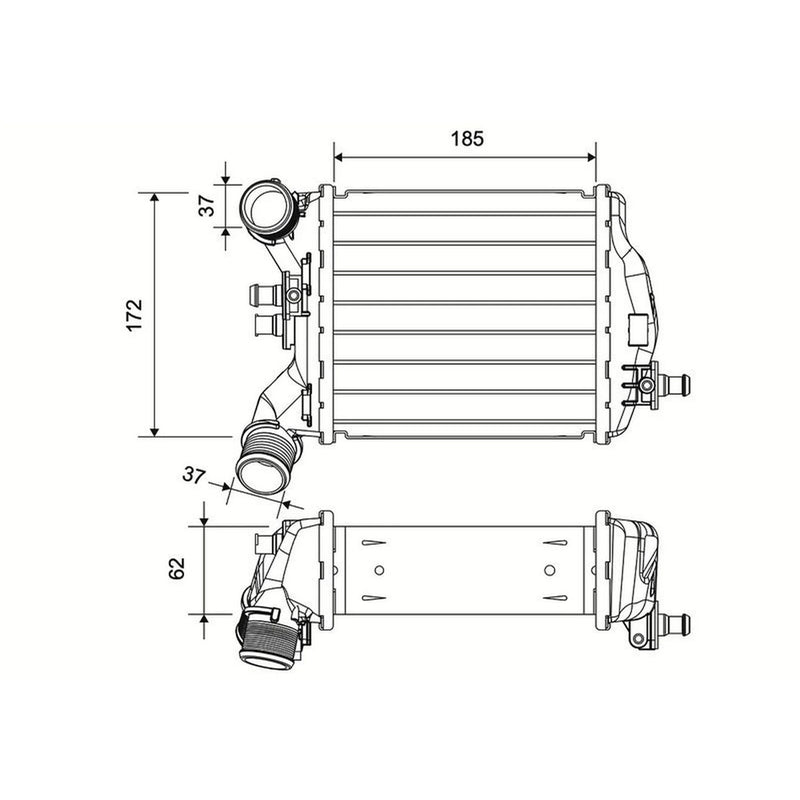 Valeo Intercooler (Charge Air Cooler) 822968