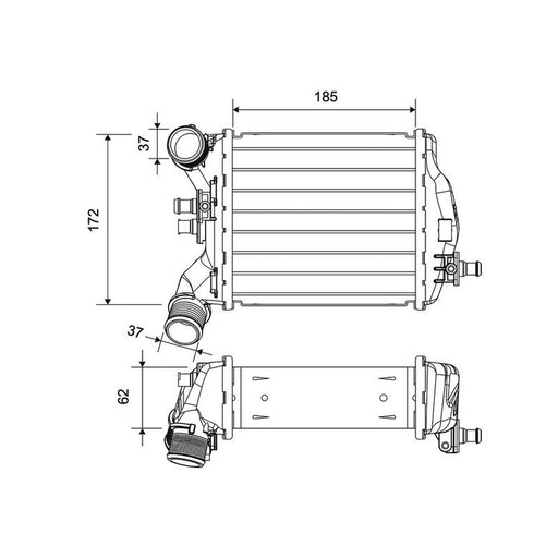 Valeo Intercooler (Charge Air Cooler) 822968