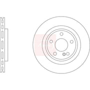 Apec 2 x Vented Rear Brake Discs DSK3364