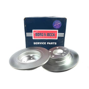 Borg & Beck 2 x Solid Rear Brake Discs BBD4466