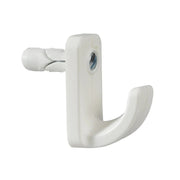 Plasplugs Hollow Door Hook Single White HW124 - HW124