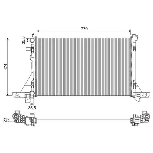 Valeo Engine Radiator 701952