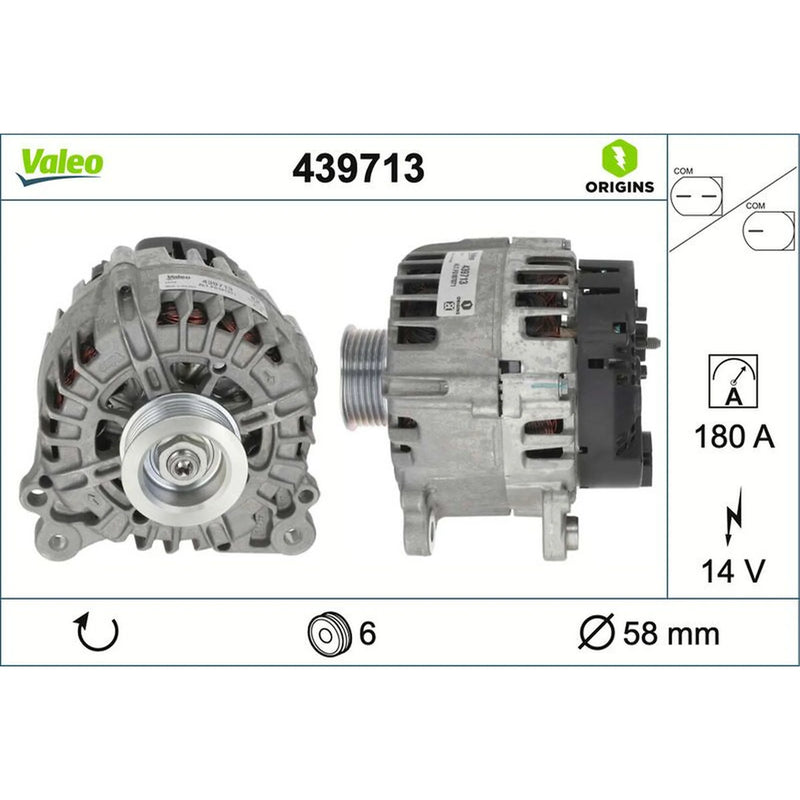 Valeo Car Alternator 12V 439713