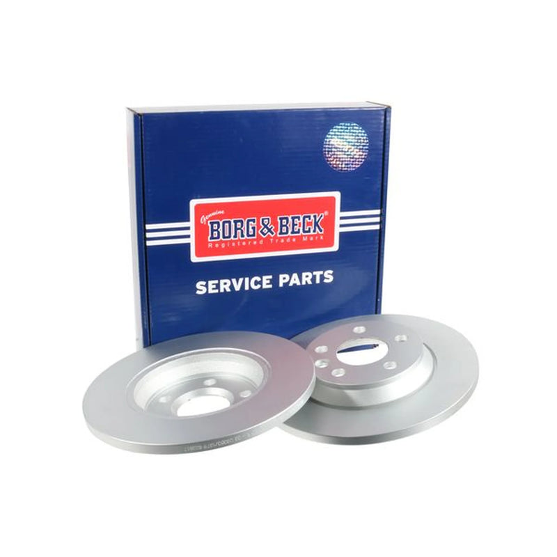 Borg & Beck 2 x Solid Rear Brake Discs BBD4278