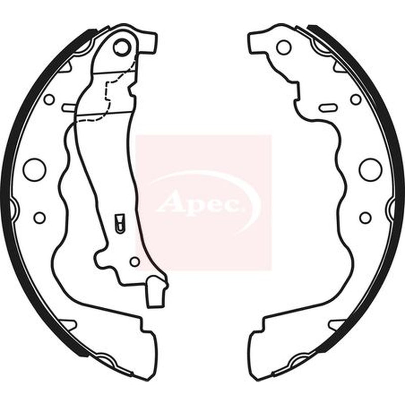 Apec Brake Shoe Set Axle Kit SHU735