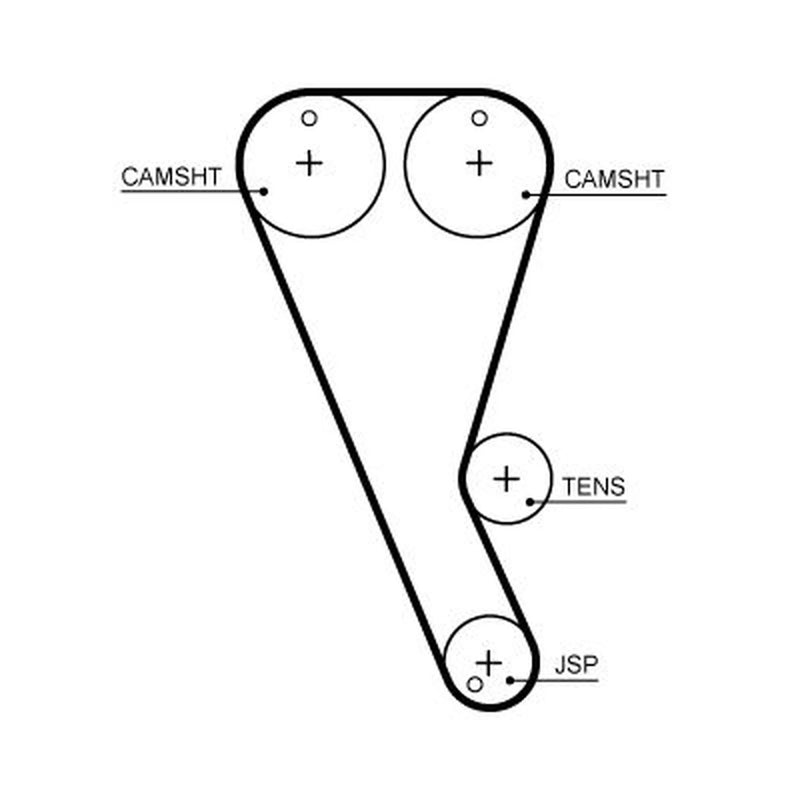 Gates Timing Belt Cambelt 103 Teeth T363HOB