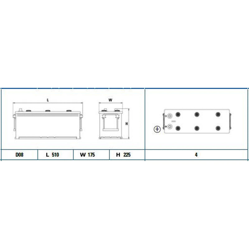 Exide Battery 12V 140Ah 800A EG1406
