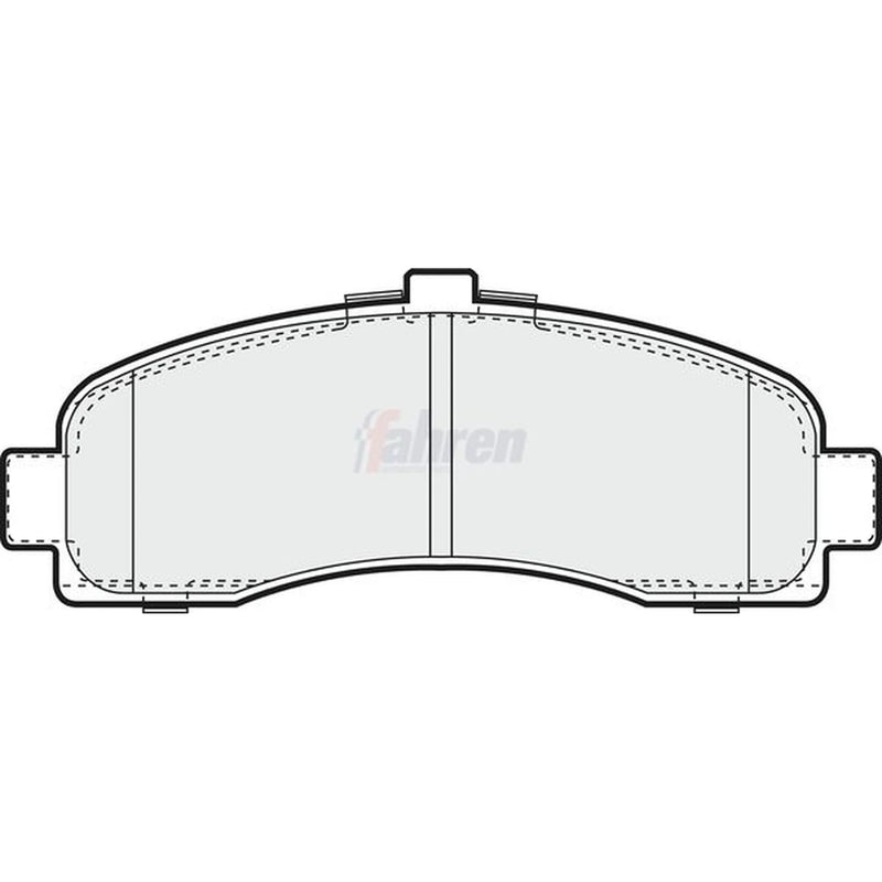 Fahren Front Brake Pad Set FBP3022