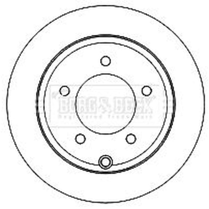 Borg & Beck 2 x Solid Rear Brake Discs BBD4819