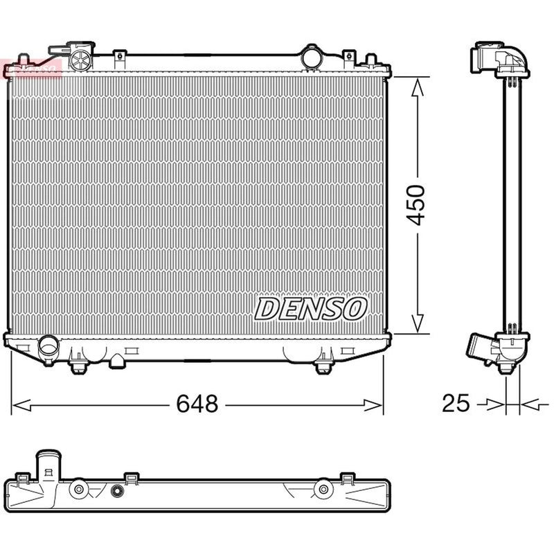 Denso Engine Radiator DRM10117