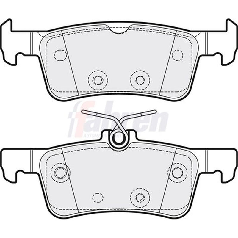 Fahren Rear Brake Pad Set FBP3848