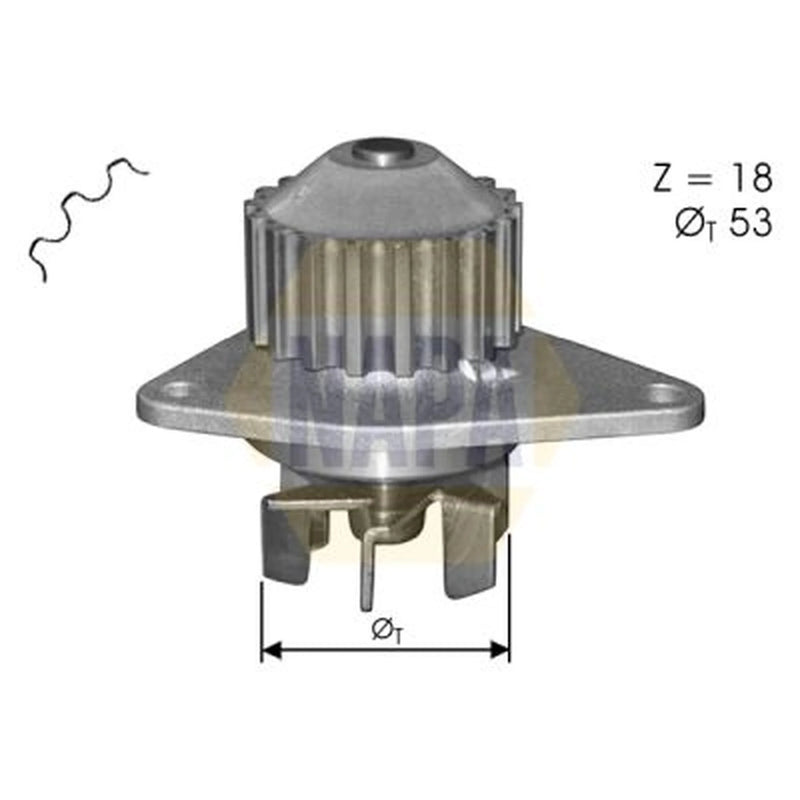 NAPA Engine Cooling Water Pump NWP1133