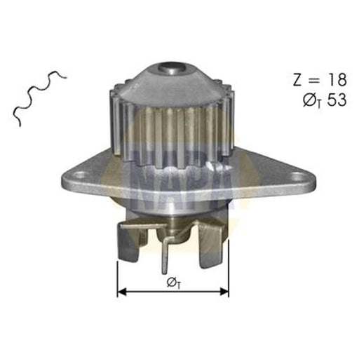 NAPA Engine Cooling Water Pump NWP1133