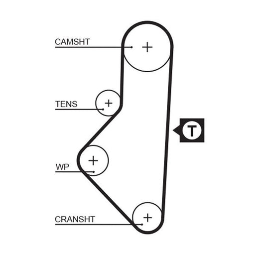Gates Timing Belt Kit with Rollers K015050XS