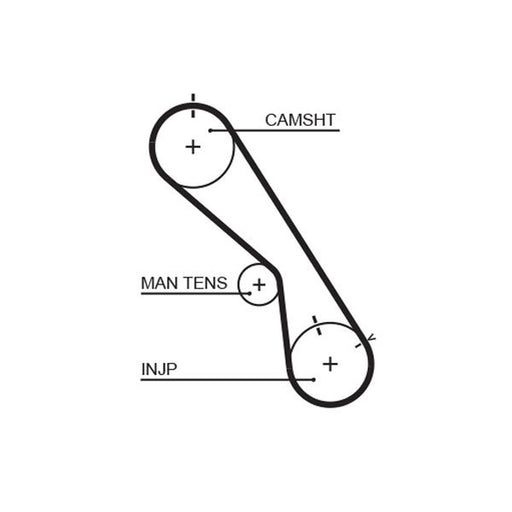 Gates Timing Belt Cambelt 105 Teeth 5474XS