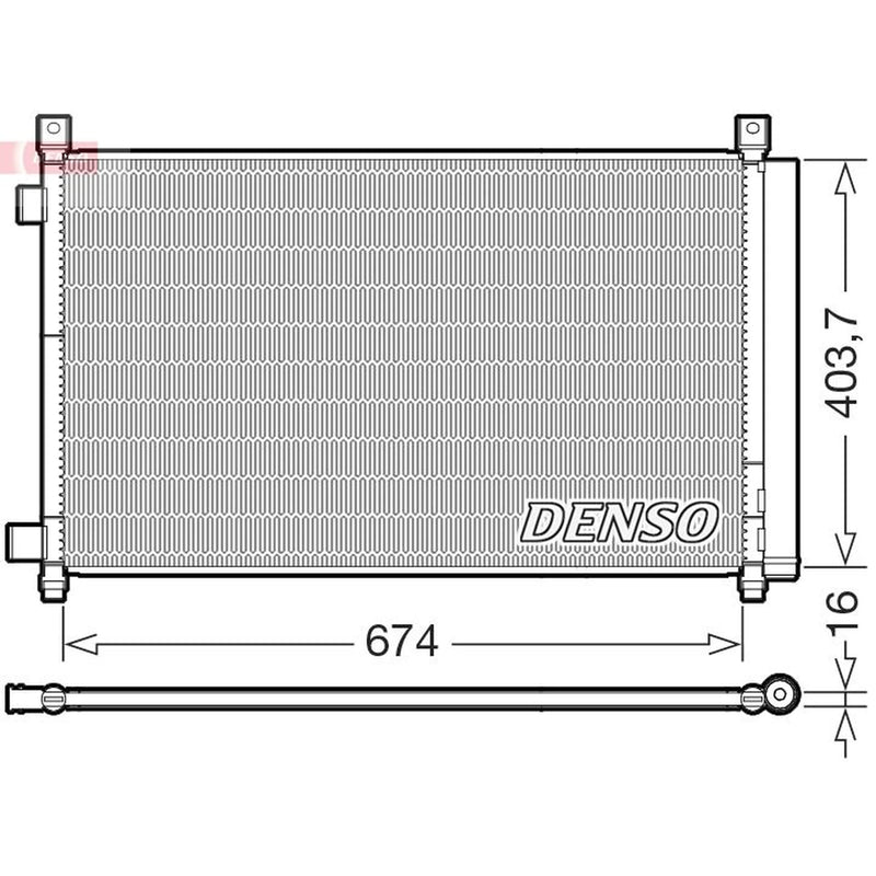 Denso Air Conditioning Condenser DCN46036