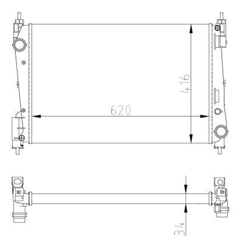 NRF Engine Radiator 54752A