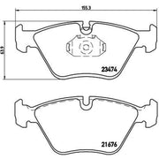 Brembo 4 x Front Brake Pad Set P06042