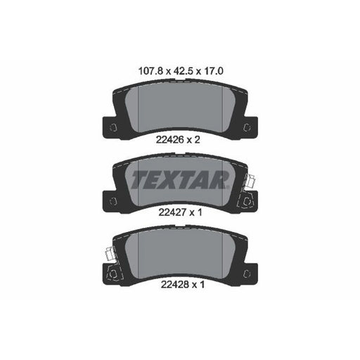 Textar Brake Pad Set 2242601