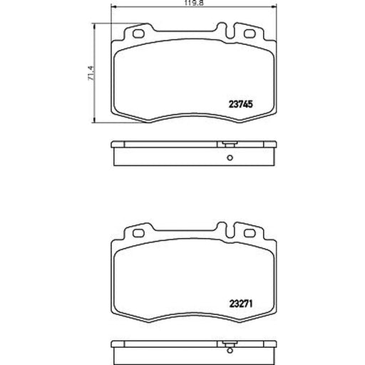 Mintex Front Brake Pad Set MDB2598