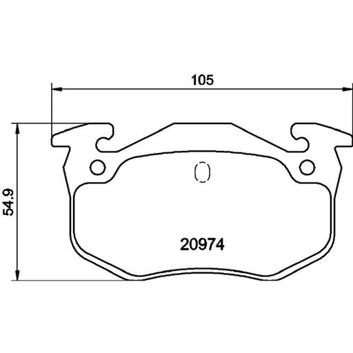 DON Rear Brake Pad Set PCP1071