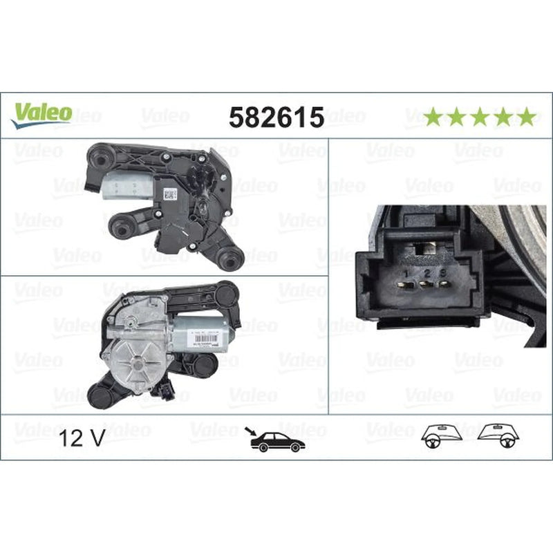 Valeo Front/Rear Wiper Motor Rear 582615