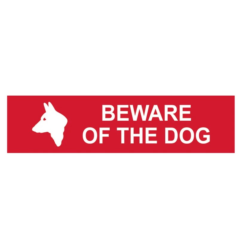 Scan Beware Of The Dog - PVC Sign 200 x 50mm - 5251