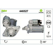 Valeo Starter Motor 12V 1.3kW 9 Teeth 446527