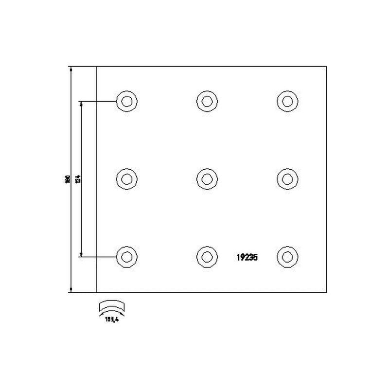 Textar Textar Cv Brake Lining Set 1923504 318933341013 1923504