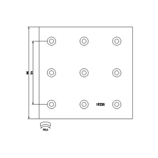 Textar Textar Cv Brake Lining Set 1923502 318933341013 1923502