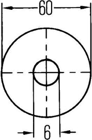 Hella 8RA 002 014-241 Reflector