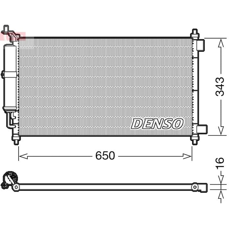 Denso Air Conditioning Condenser DCN46020