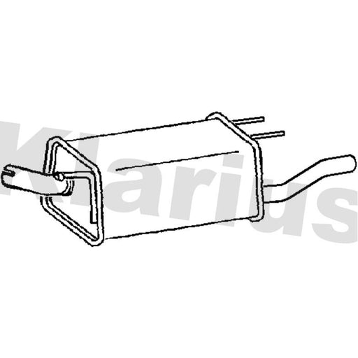 Klarius Box With Tail Pipe Rear GM583V