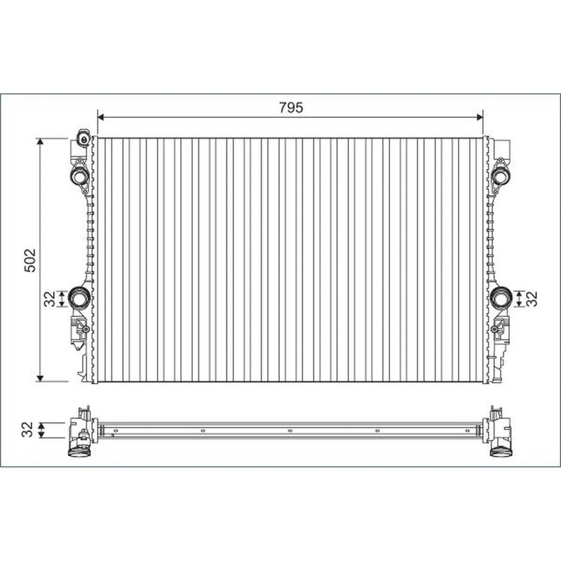 Valeo Engine Radiator 701126