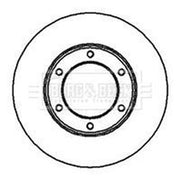 Borg & Beck 2 x Front Brake Discs BBD4916