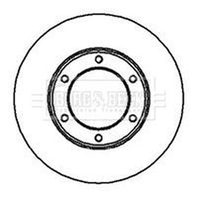 Borg & Beck 2 x Front Brake Discs BBD4916