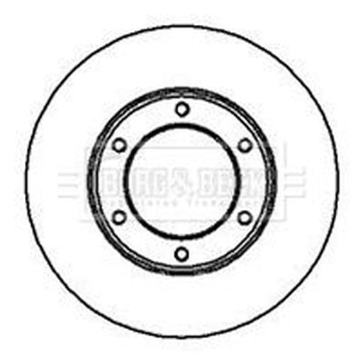 Borg & Beck 2 x Front Brake Discs BBD4916