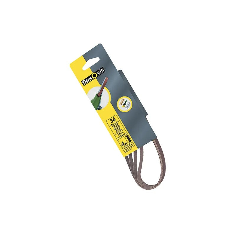Flexovit Powerfile Sanding Belt 454mm x 13mm Coarse 50g (Pack 4) - 63642526438