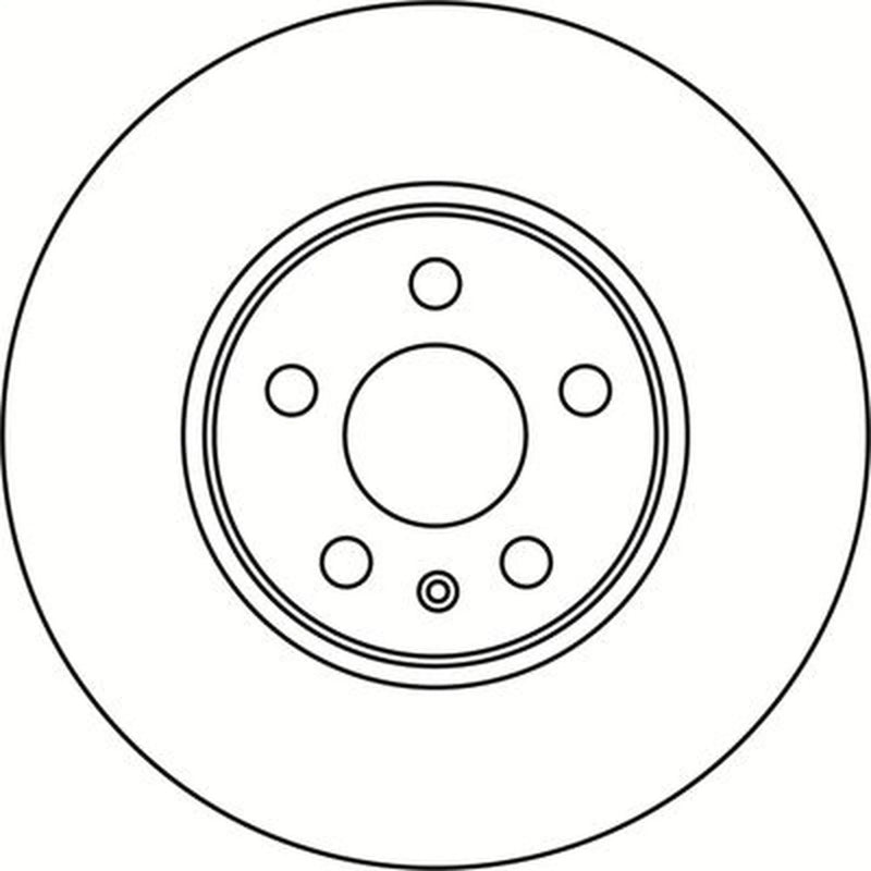 Abtex 2 x Vented Front Brake Discs BD1543V