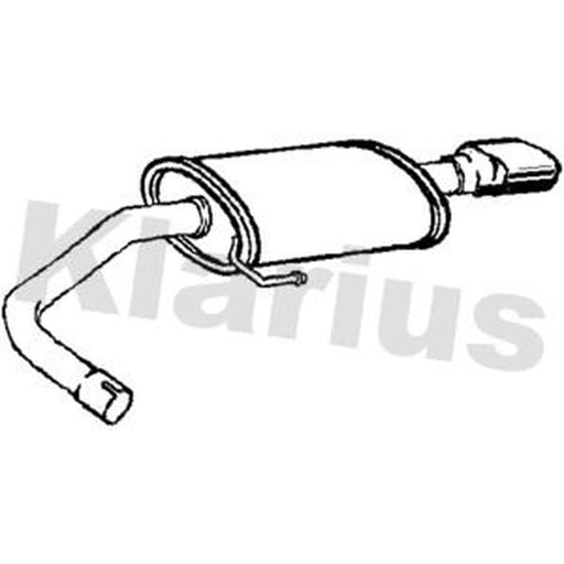 Klarius Box With Tail Pipe Rear BM493W