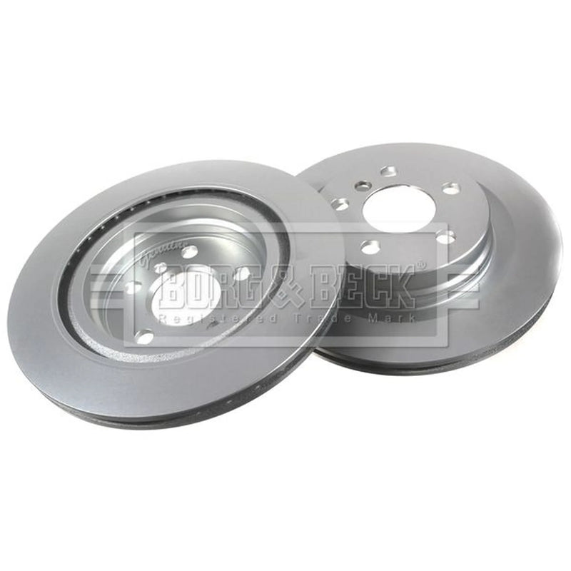 Borg & Beck 2 x Vented Rear Brake Discs BBD5383
