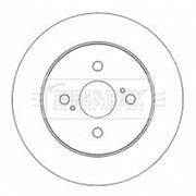 Borg & Beck 2 x Solid Rear Brake Discs BBD4561