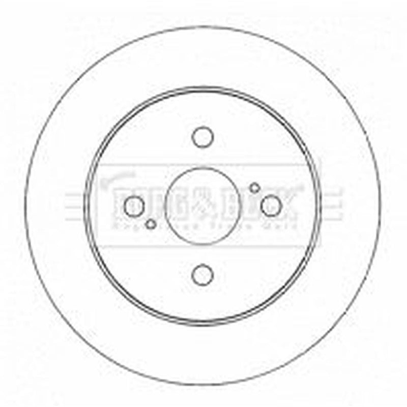 Borg & Beck 2 x Solid Rear Brake Discs BBD4561