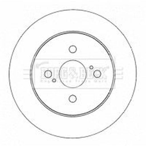 Borg & Beck 2 x Solid Rear Brake Discs BBD4561