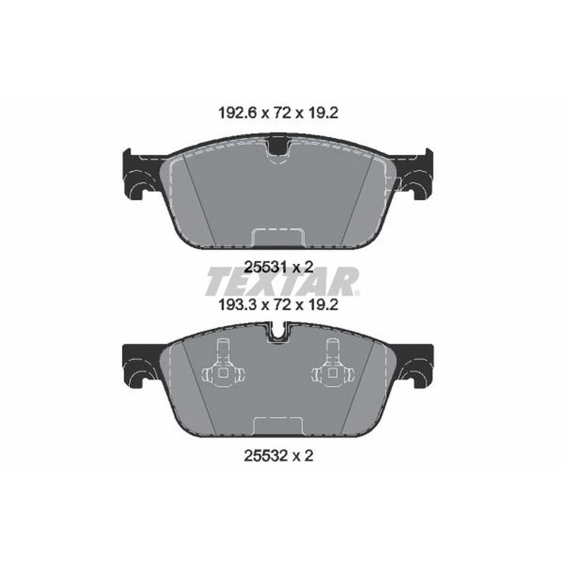 Textar Front Brake Pad Set 2553101