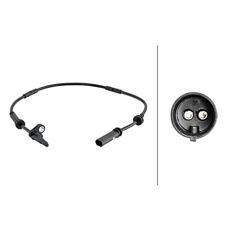 Hella ABS Wheel Speed Sensor Rear 6PU 230 048-191