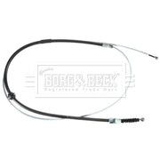 Borg & Beck Handbrake Cable Left Rear BKB3964