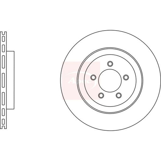 Apec 2 x Vented Front Brake Discs DSK3011