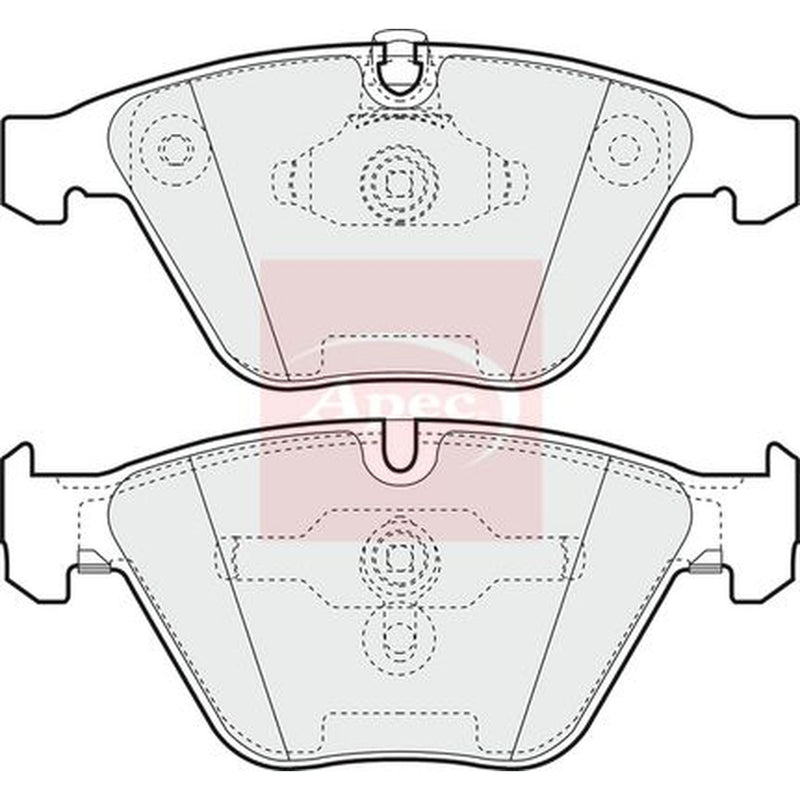 Apec Front Brake Pad Set PAD1263