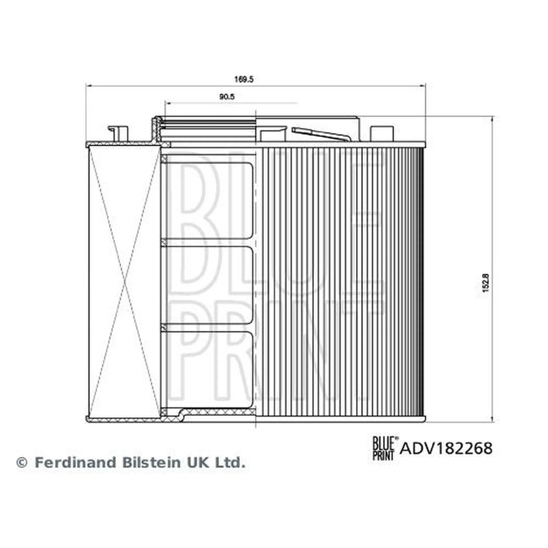 Blue Print Engine Air Filter ADV182268